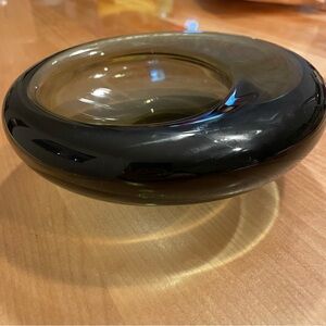 Mid Century Modern Per Lutken glass bowl signed